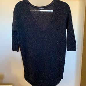 ❄️✨ EXPRESS Sparkly Black Sweater ✨❄️